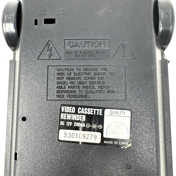 Vintage Black '57 Chevy Chevrolet Car VCR Tape Rewinder Untested No Charger - Picture 16 of 16